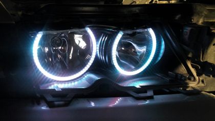RGB Диодни Ангелски Очи за BMW E46 купе (2003+) - със смяна на цветовете - View 2