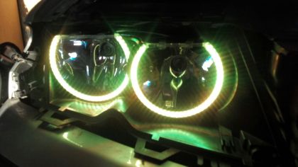 RGB Диодни Ангелски Очи за BMW E46 купе (2003+) - със смяна на цветовете - View 3