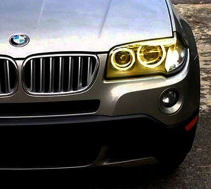 Ангелски Очи  CCFL за BMW X3 E83 (2004-2007) - Жълт цвят - View 2