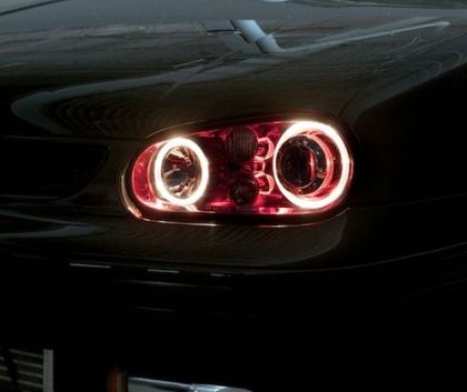 Ангелски Очи CCFL  за VW GOLF 4 - Червен цвят - View 2