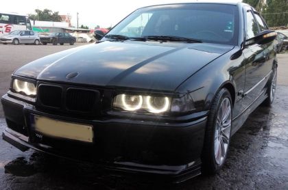 Ангелски Очи диодни за BMW E36 / E38 / E39 с 60 диода - Бял цвят - View 3