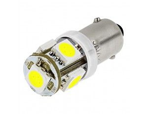 Лед крушки тип BA9 с 5 SMD диода 5000K срещуположни - View 3