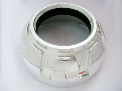 Капачки за лупи 2.5" Alien Design, кръгла хром  D=13cm - View 2
