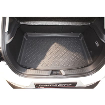 Гумирана стелка за багажник за Mazda CX3 (2015+)  for upper (also with subwoofer) and lower (only wi - View 2