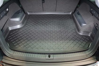 Гумирана стелка за багажник за Skoda Kodiaq (2017+) 7 seats; third row pulled down - View 2