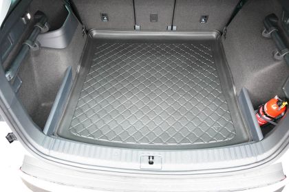 Гумирана стелка за багажник за Skoda Kodiaq (2017+) 5 seats; lower boot no variable boot floor / upp - View 2