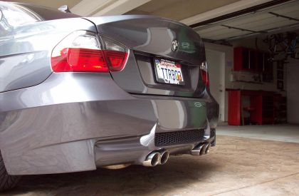 Задна броня за BMW E90 седан (2005-2008) - M3 с два ауспуха - View 2