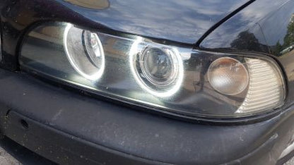 Ангелски Очи диодни за BMW E39 OEM (2000-2003) с фабрични ангелски очи - с 66 диода - View 2