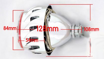 Биксенон лупи за вграждане MORIMOTO MINI SPIRAL 2.5" - с бял вътрешен и зелен външен ринг - View 3