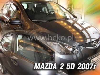 Ветробрани за MAZDA 2 (2007-2009) 5 врати - 4бр. предни и задни - View 2