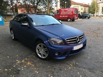Предна броня за Mercedes C-class W204 (2007-2011) - AMG look - без халогени - View 3