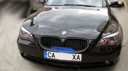 Решетки за  BMW E60 (2003-2010) - черни с широки ребра - View 3