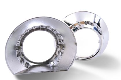 Капачки за лупи 2.5" BMW E46 Design овална ретрофит изрязана D=13.5cm - View 2