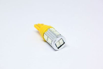 Лед крушки тип T10 5W с 10 SMD 5630 диода - Жълт цвят - View 2
