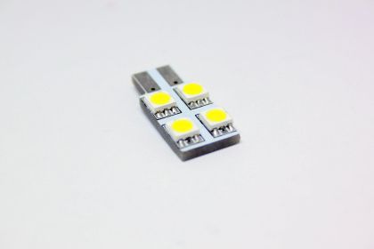 Лед крушки тип T10 с 4 SMD диода от едната страна - View 3