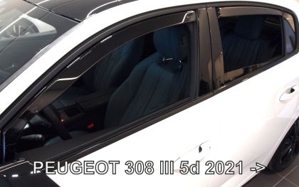 Ветробрани за Peugeot 308 (2021+) 5 врати - 4бр. предни и задни - View 2