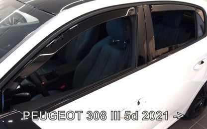 Ветробрани за Peugeot 308 (2021+) 5 врати - 4бр. предни и задни - View 2