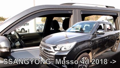 Ветробрани за Ssangyong Musso (2018+) 4 врати - 4бр. предни и задни - View 2