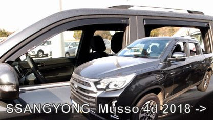 Ветробрани за Ssangyong Musso (2018+) 4 врати - 4бр. предни и задни - View 2