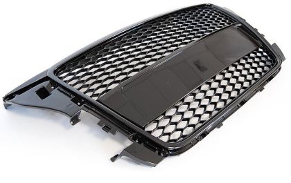Решетка с поставка за емблема за Audi A3 (2008-2013) - RS-Look Черна - View 2