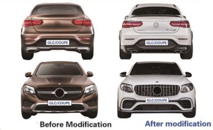 Body Kit - AMG Пакет за Mercedes GLC Coupe C253  (2015-2019) - AMG C63 Design - View 2