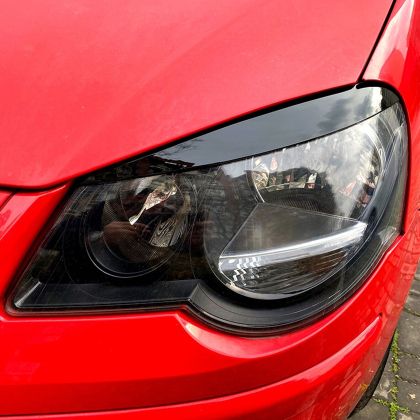 Вежди за фарове Volkswagen Polo (2005-2009)  - черен гланц - View 2