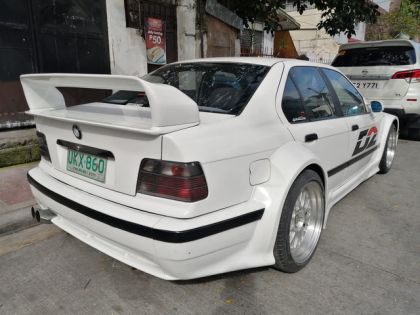 Спойлер антикрило за BMW E36 sedan / coupe - LTW M3 GT Class 2 - черен гланц - View 2