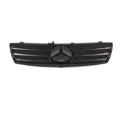 Решетка за Mercedes W203 (00-07) sedan - 4 ребра черна - View 3