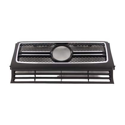 Решетка за Mercedes W461 / W463 G-CLASS (1990-2013) - Черна с хромлайсни АМГ - View 3