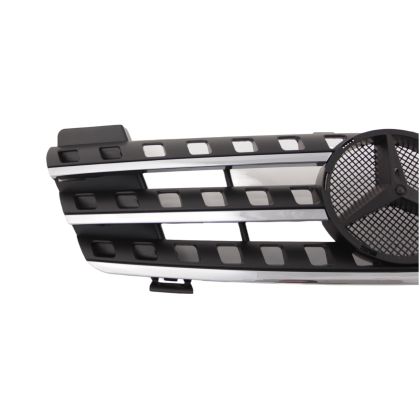 Решетка за Mercedes ML W164 (2005-2008) - черна с хромлайсни - View 3