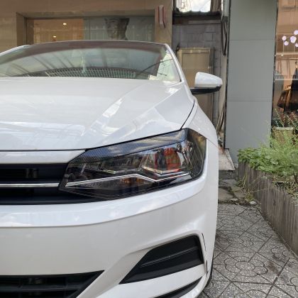 Вежди за фарове Volkswagen Polo (2019+) - черен гланц - View 2