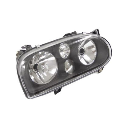 Фарове за VW Golf 3 - R32 с рефлектори MK4 дизайн, черни - View 2