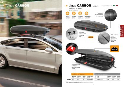 Автобокс Art Plast 169x79x37.5cm с ключ, 400 литра - черен карбон - View 3