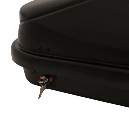 Автобокс Junior Easy 132x78x36cm с 85 mm крепежи, с ключ, 320 литра - черен - View 2