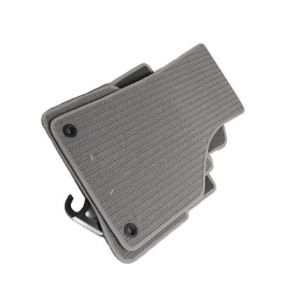Мокетни стелки за VW Passat B6 / B7 3C (2005-2014) - кръгли щипки - Сиви - View 2