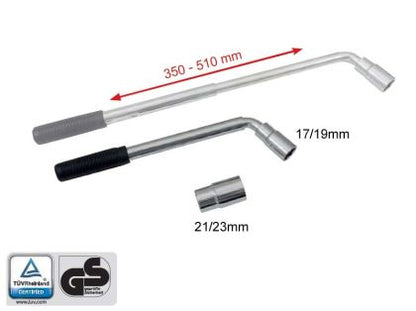 Ключ за джанти с телескопична дръжка Petex - размери 17, 19, 21, 23mm - View 2
