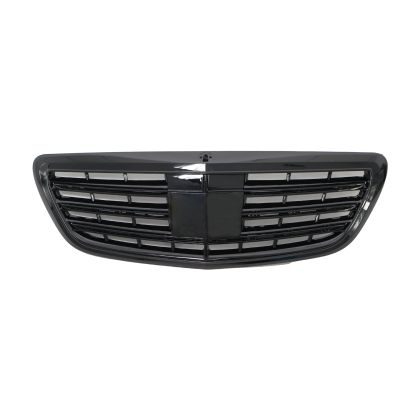 Решетка за Mercedes W222 S-Class (2013+) - AMG Дизайн черна - View 3