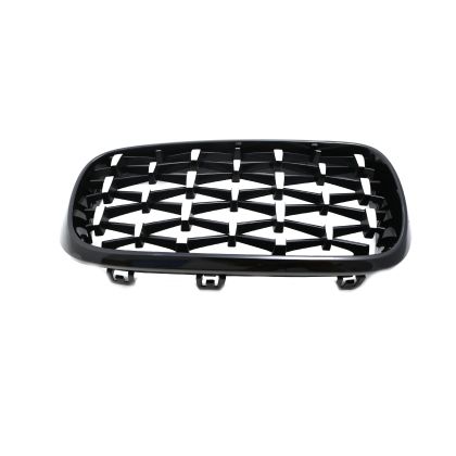 Решетки за BMW X5 F15 / X6 F16 (2013+) - Гланц - Diamond design - хром / черно - View 2