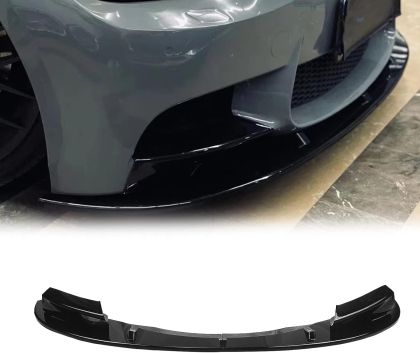 Добавка предна броня за BMW E90 M3 дизайн - черен гланц - View 2