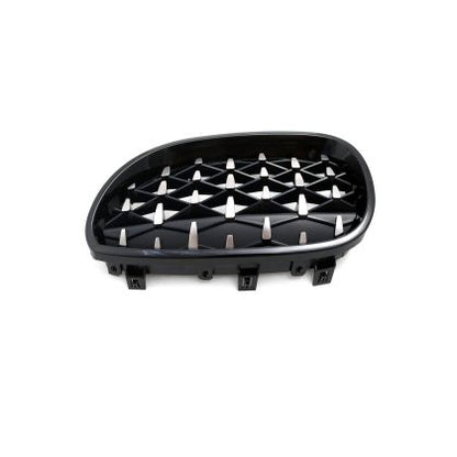 Решетки за  BMW E60 (2003-2010) - черни / хром  Diamond design - View 3