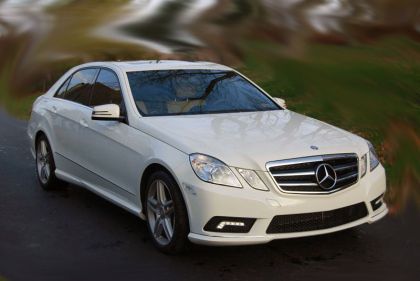 Решетка Mercedes W212 E-Class (2009-2014) - AMG черна с хром лайсни - View 2