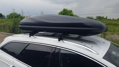 Автобокс Junior Altro 185x80x41cm с 70 mm крепежи, с двустранно отваряне с ключ, 460 литра - тъмноси - View 2