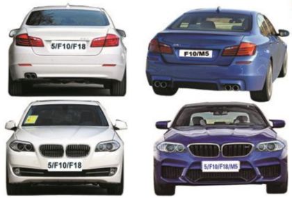 Боди кит за BMW F10 / F18 (2010-2017) - M5 дизайн, G30 look - View 2