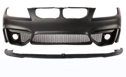 Предна броня за BMW E92 (2005-2009) - M4 дизайн с добавка и отвори за халогени - View 2