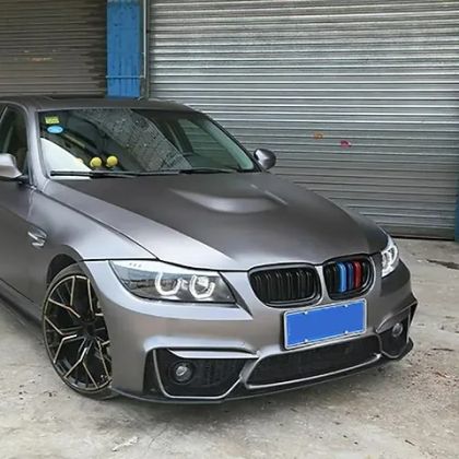 Предна броня за BMW E92 (2009-2012) - M4 дизайн с добавка и отвори за халогени - View 3