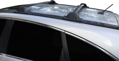 Напречни греди за багажник за Honda CRV (2007-2011) - черни за фабрични отвори - View 3
