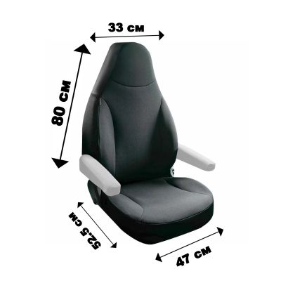 Тапицерия Petex за Camper - за 1 седалка - Черен цвят