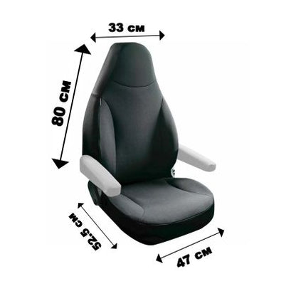 Тапицерия Petex за Camper - за 1 седалка - Черен цвят