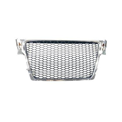 Решетка без емблема за Audi A4 B8 (2008-2011) - RS Look с хром рамка