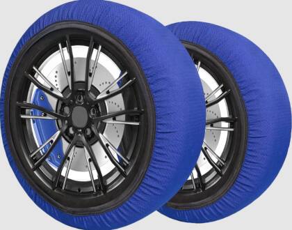 Текстилни вериги за сняг Streetech - син цвят - размер XS - 2бр.
